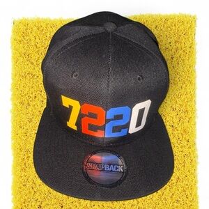 Lil Durks 7220 Tour Black Snapback Hat with Colorful Numbers